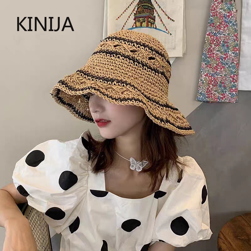 Summer Hat Women Straw Sun Hat - огляд і ціна Bucket Hat Straw