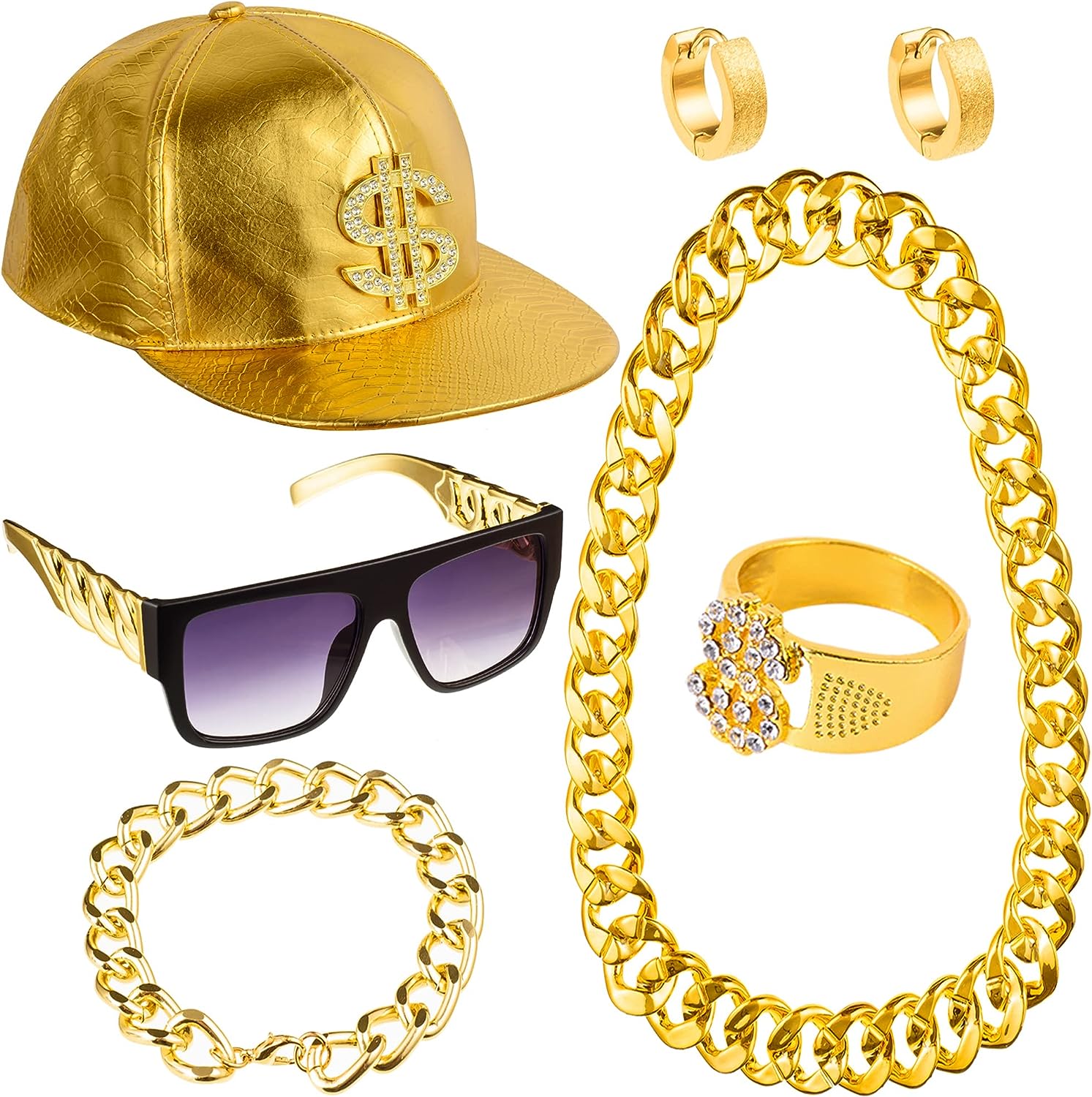 PESENAR 80s 90sHip Hop Costume - огляд і ціна Sunglass Retainer Cord
